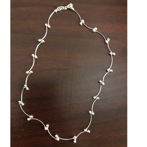 Necklace-Genuine silver plated necklace